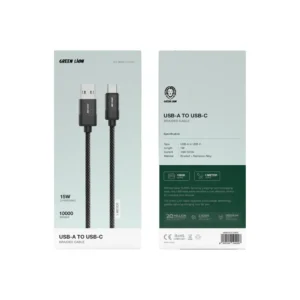 Green Lion USB-A to USB-C Braided Cable 15W